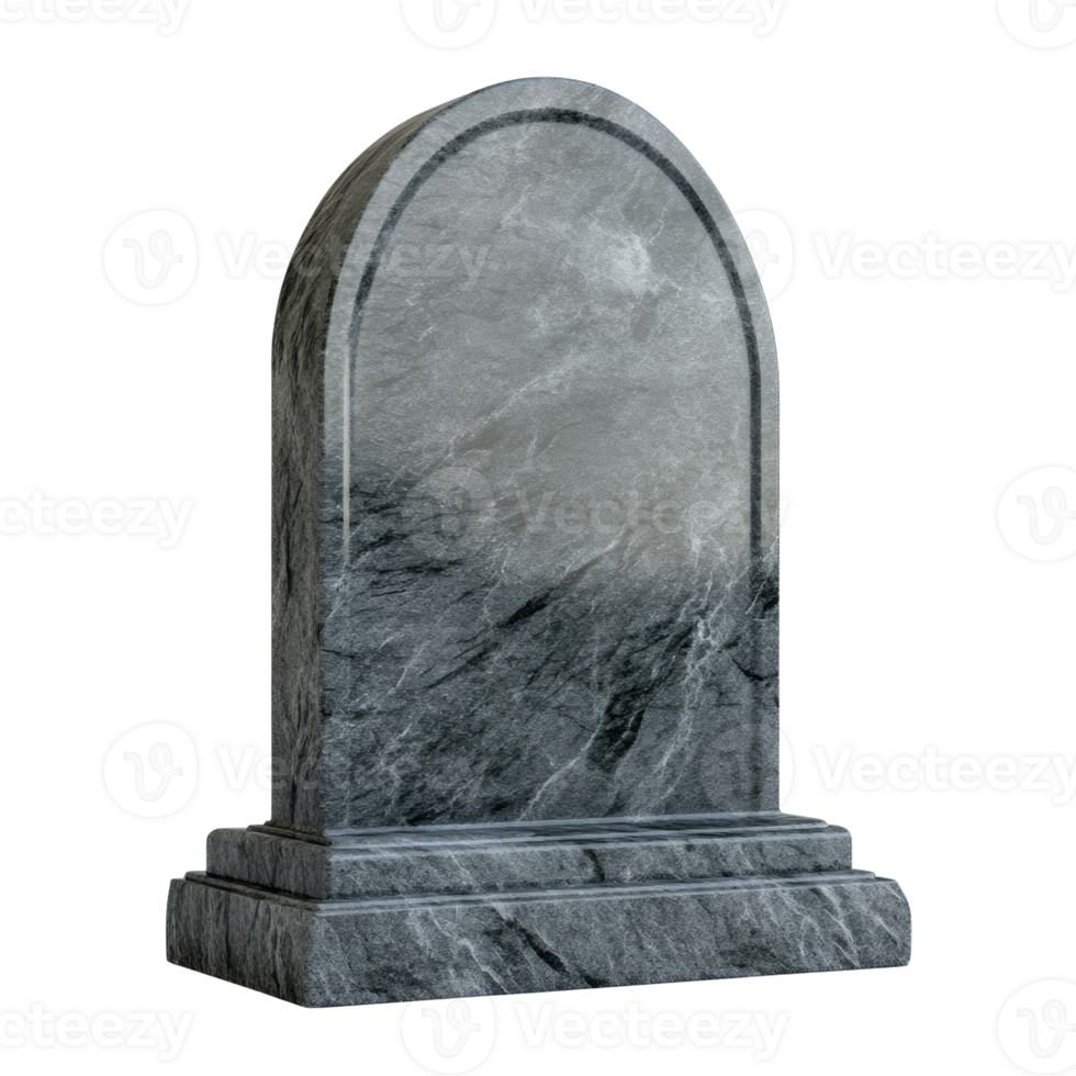 Grey Granite Headstone Blank Memorial Stone png