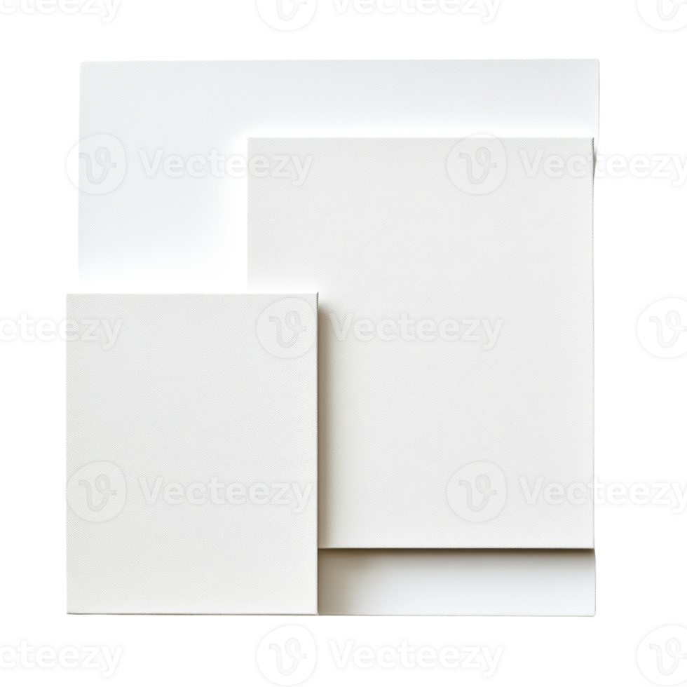 Abstract White Rectangular Canvas Composition png