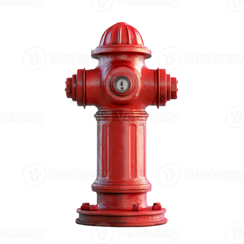 A Red Fire Hydrant Stands Against A Black Background png