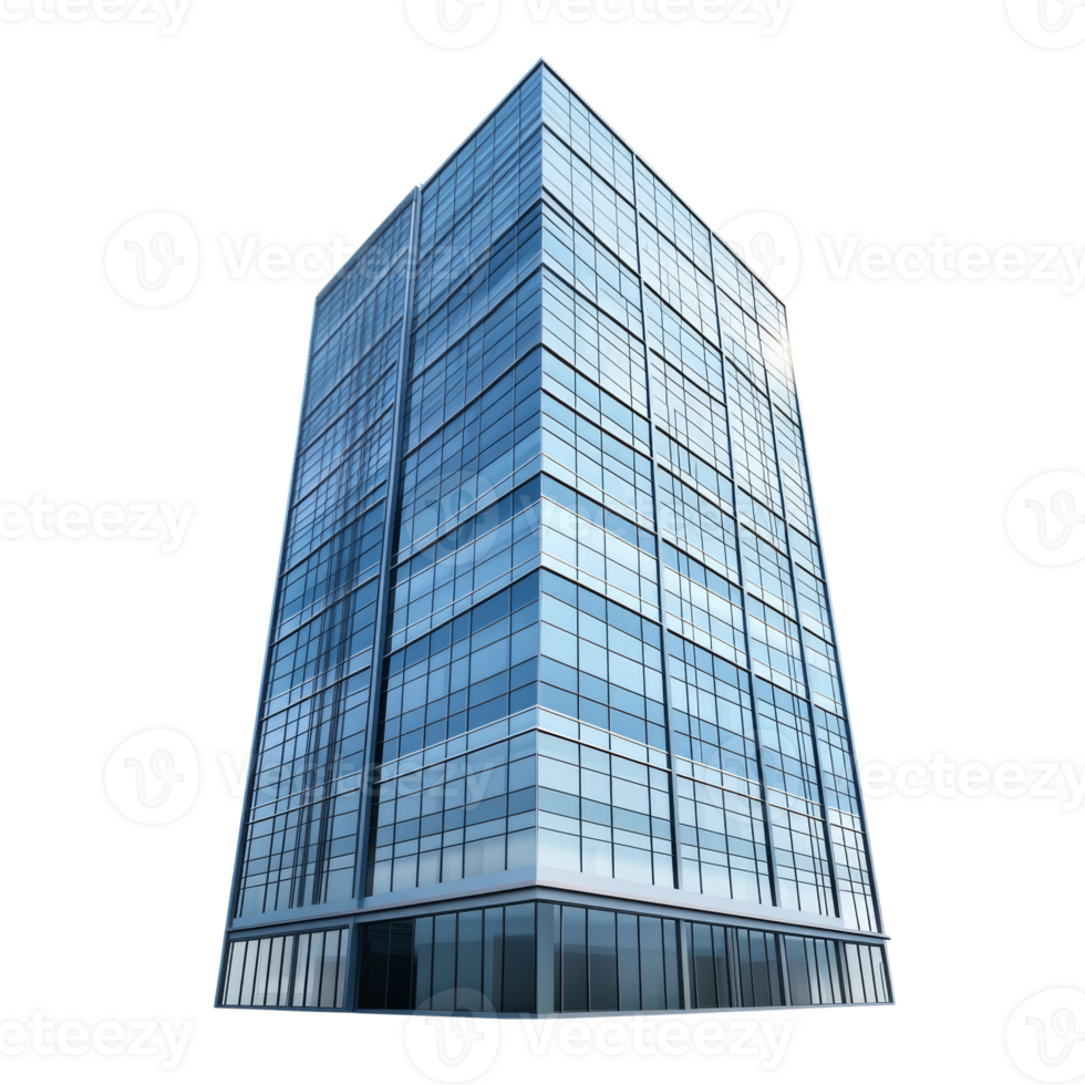 Modern Glass Skyscraper Building Architectural Design png