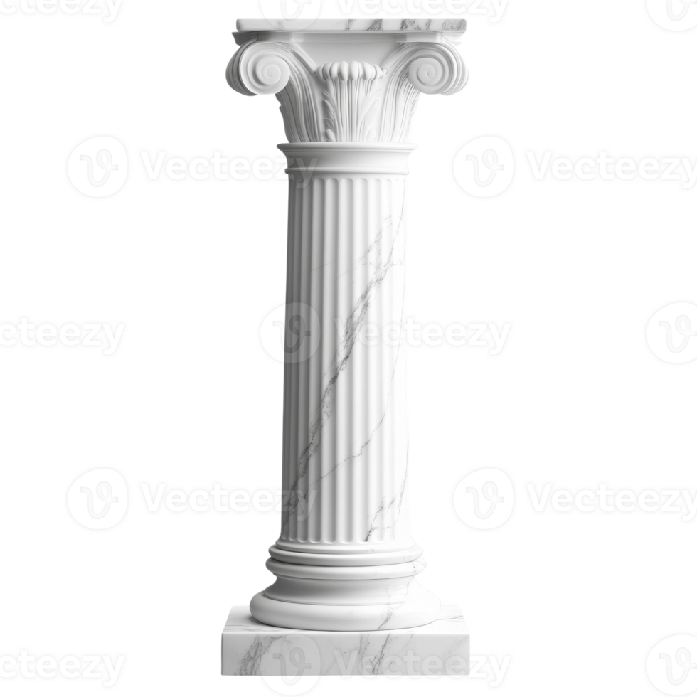 Elegant Marble Column Classical Design Architectural Element png