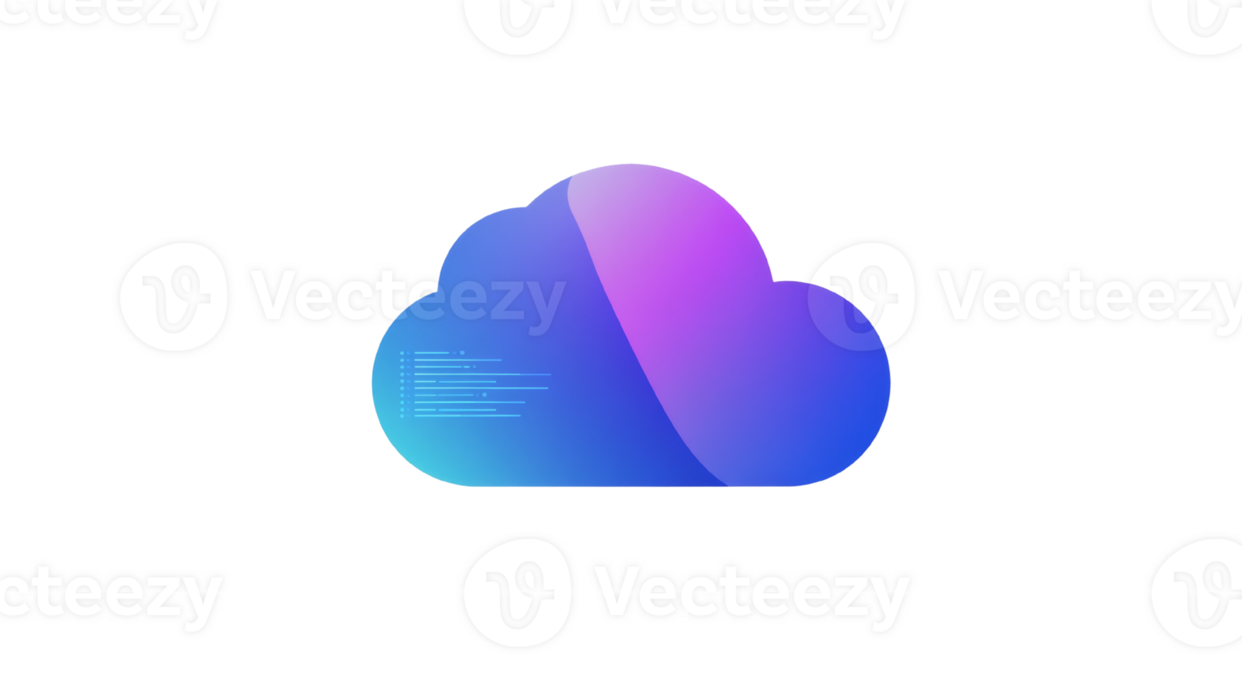 Abstract Cloud Computing Data Storage Icon png