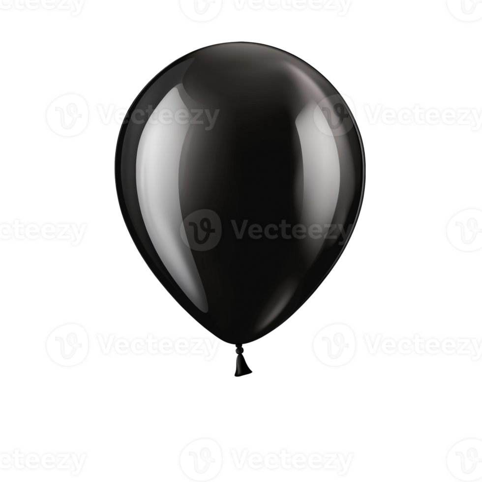 A Single Black Balloon Against a Dark Background png