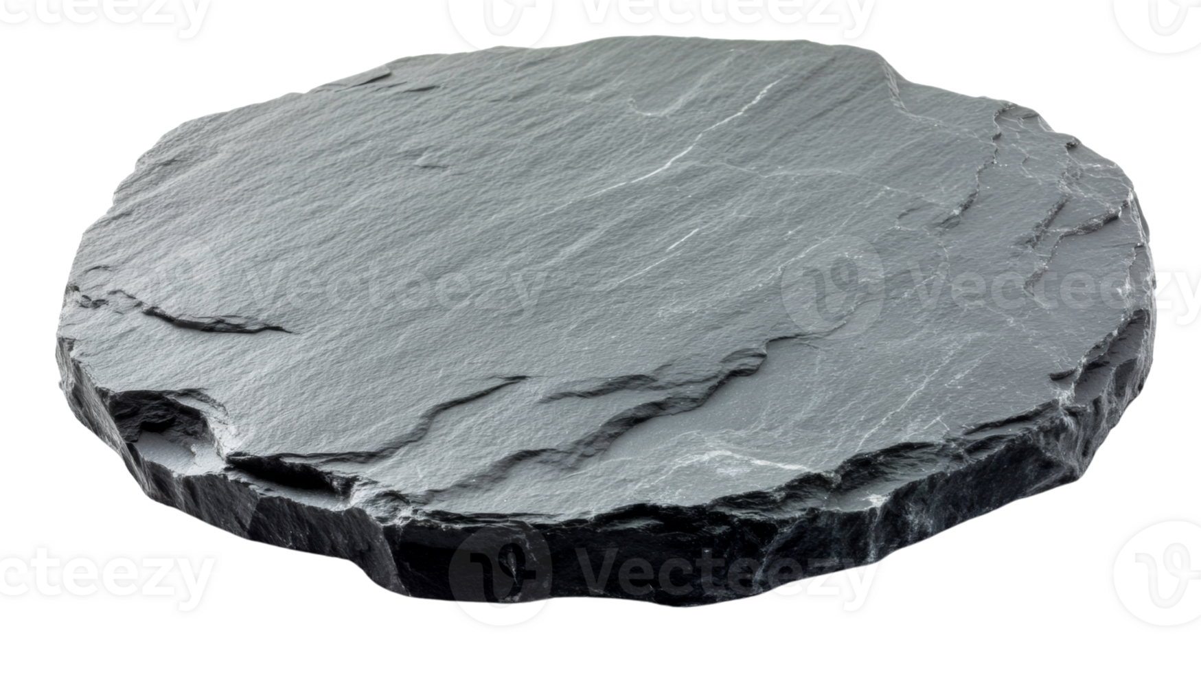 A Round Grey Slate Stone Surface Isolated png
