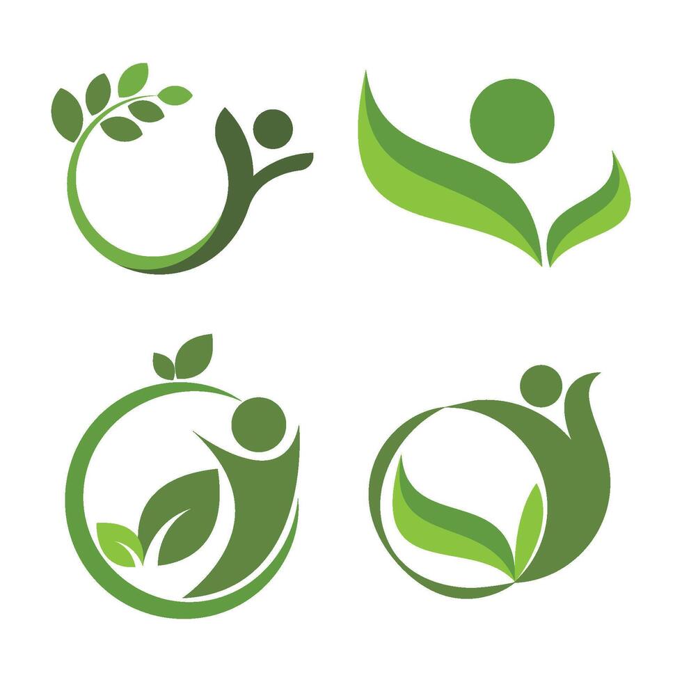 Healthy Life people template illustration vector