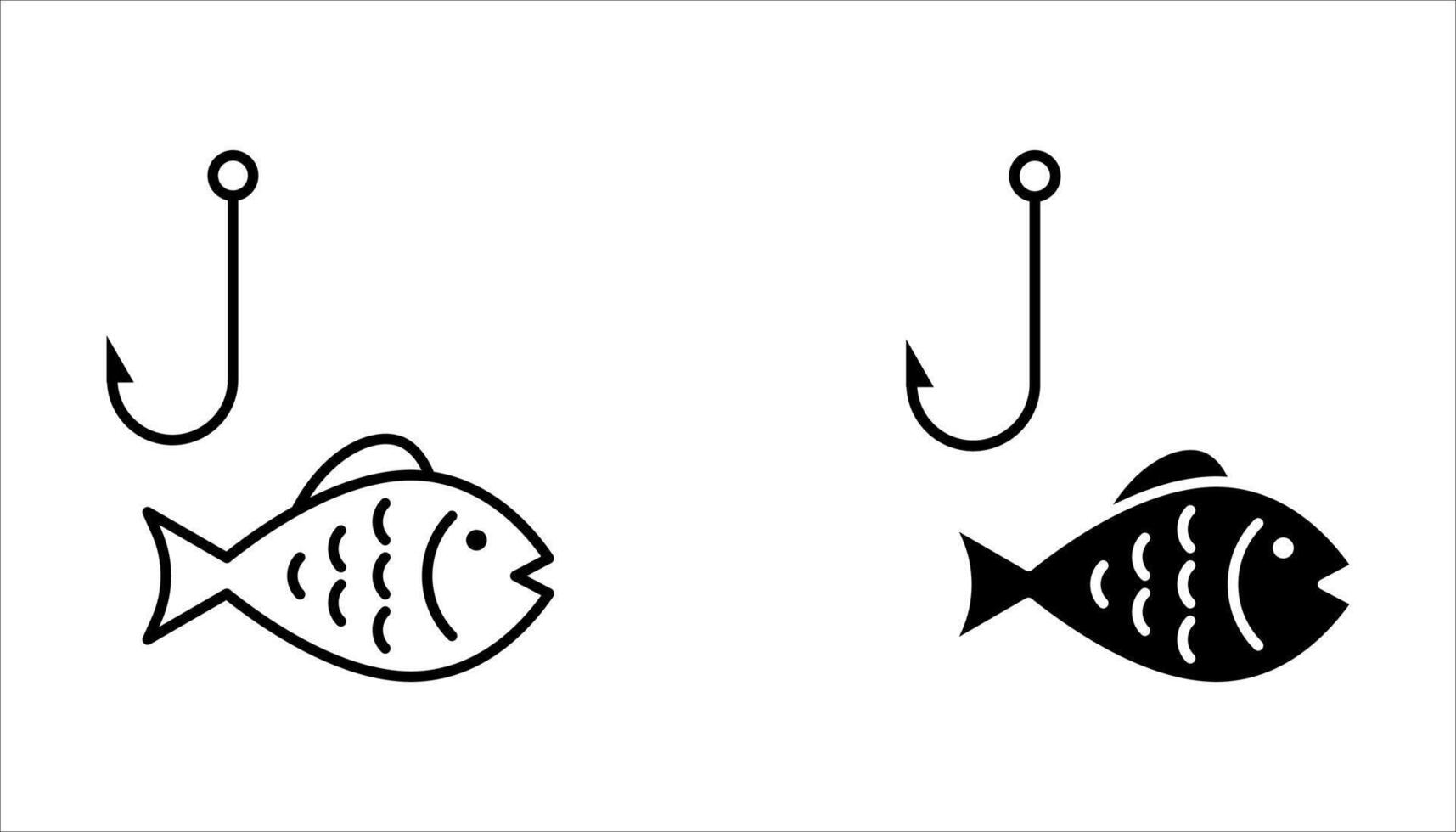 fishing icon set. vector