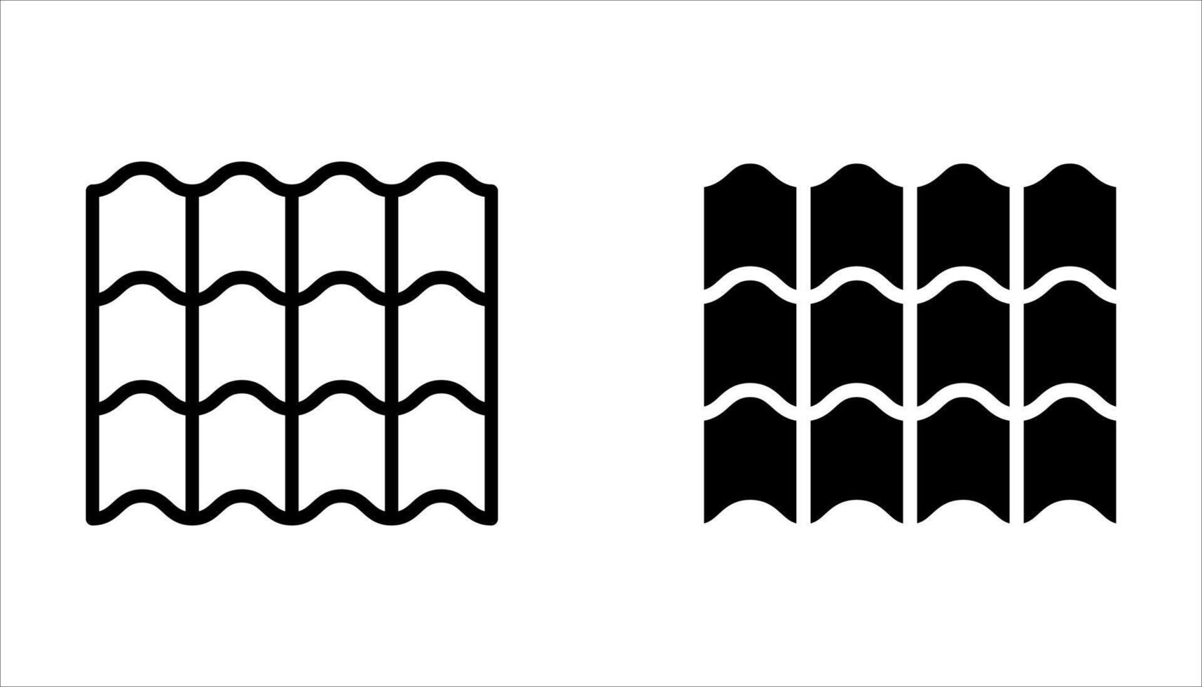 roof icon set on white background vector