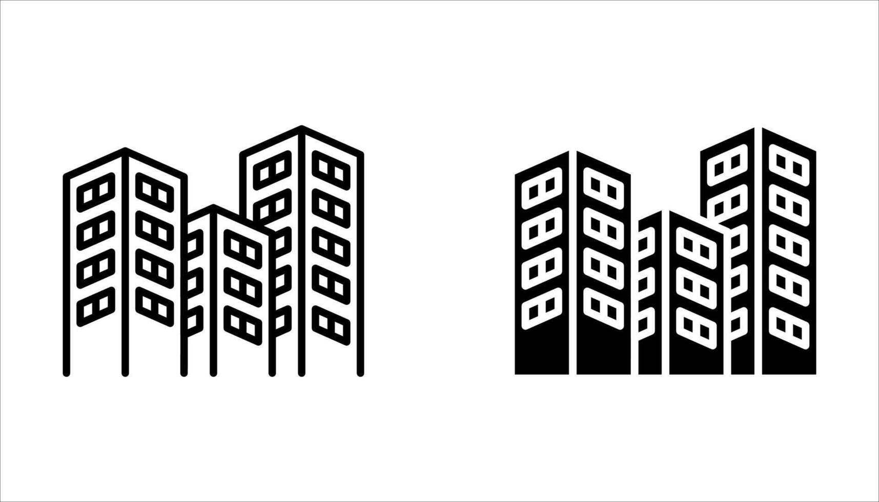 real estate icon set, vector