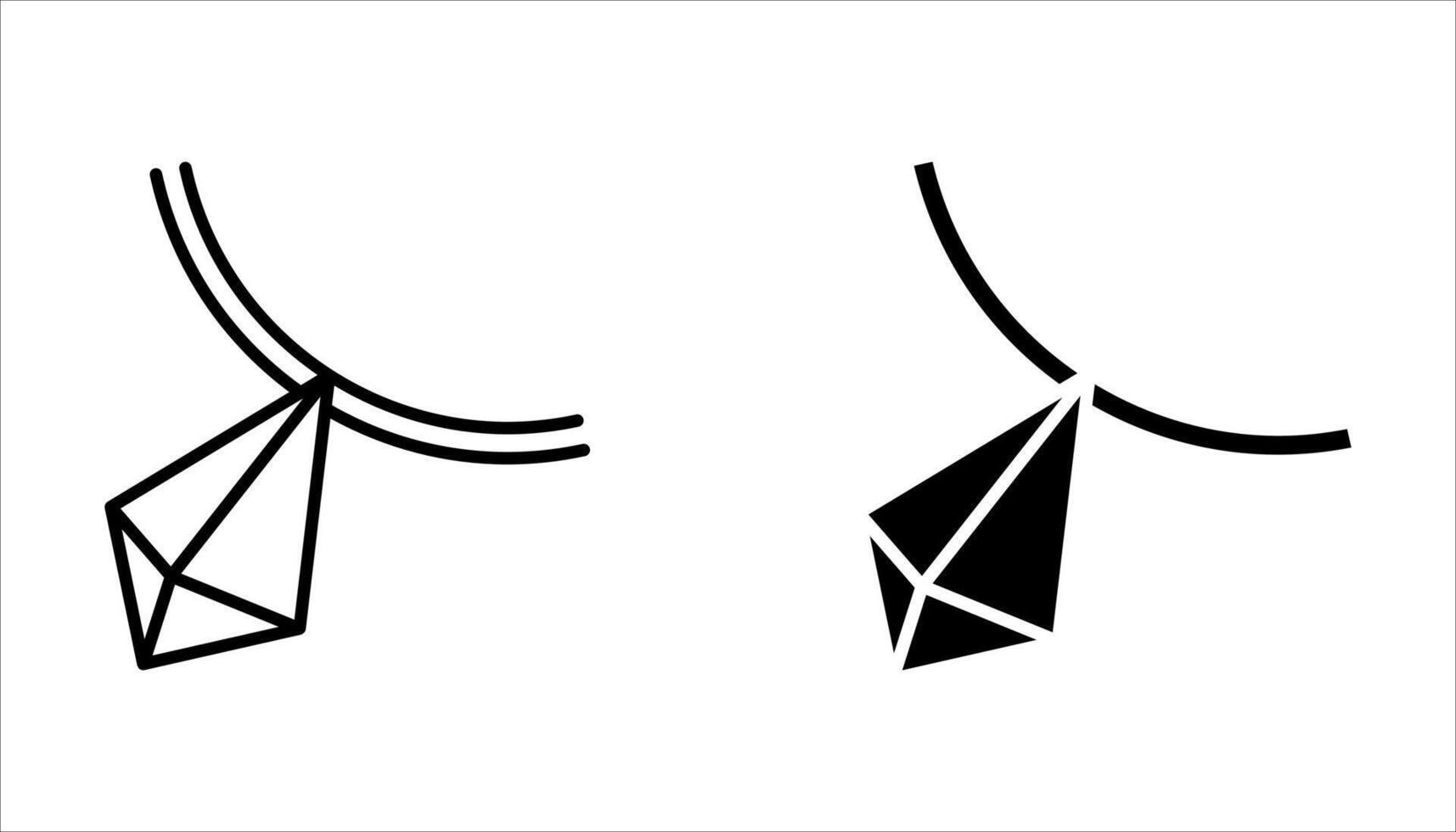 diamond icon set, vector