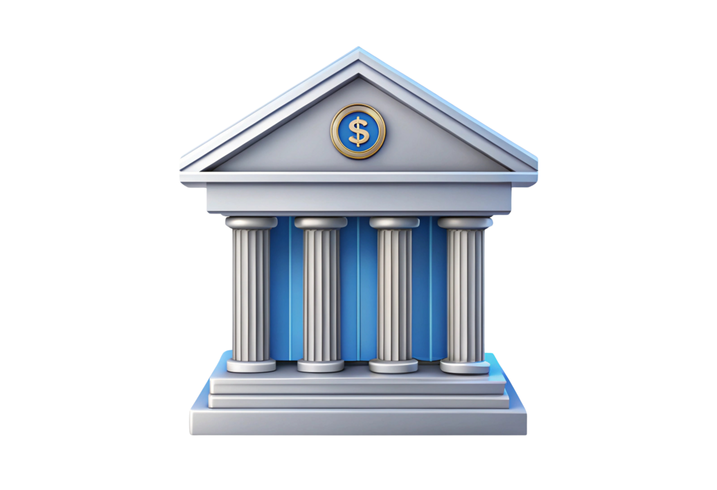 a bank building with a dollar sign on top png