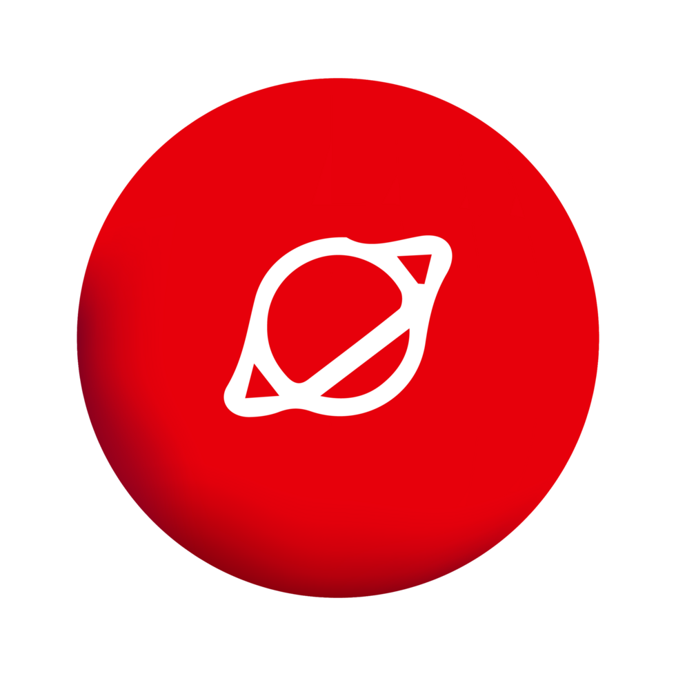 A red circle with a white circle on it png