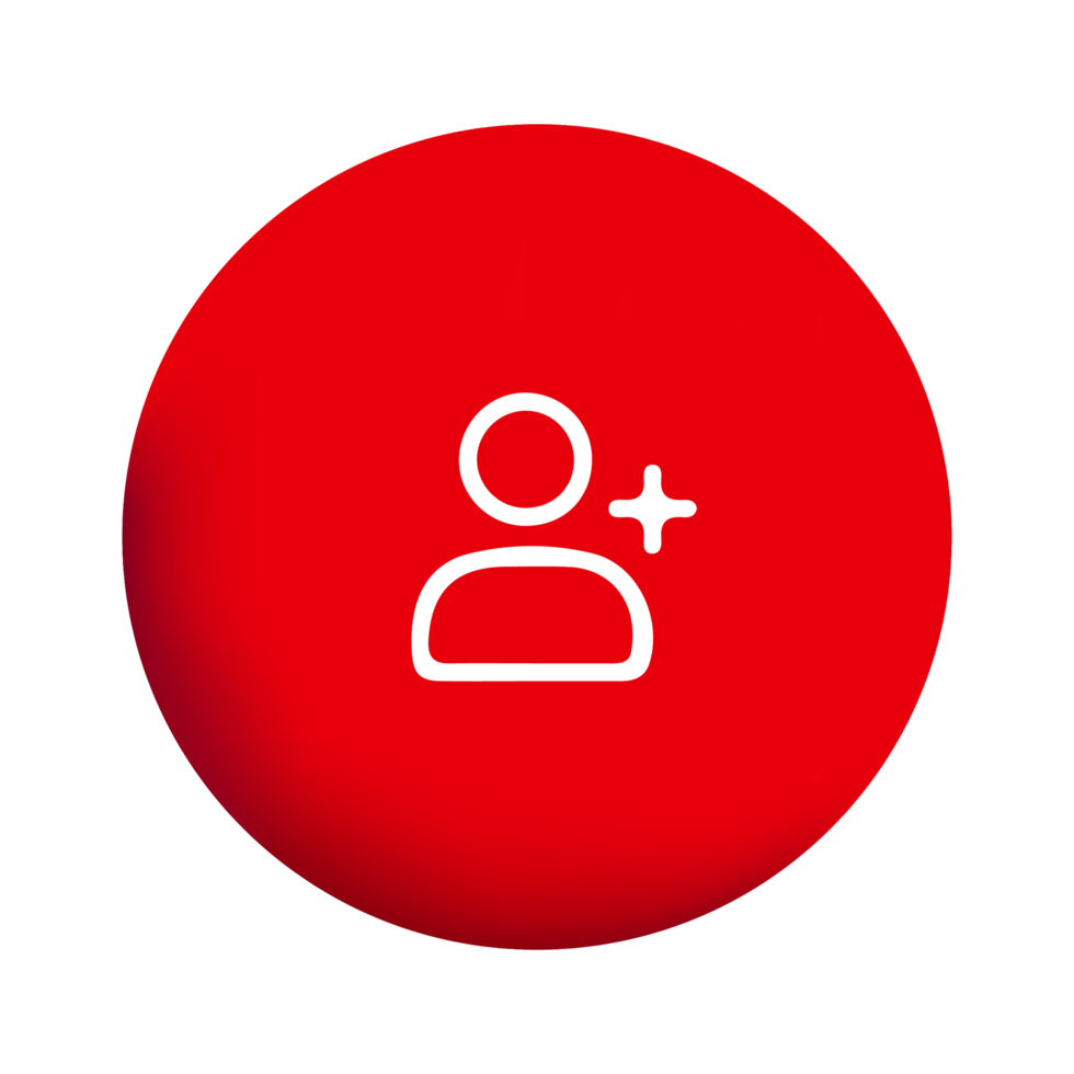 A red circle with a white person icon png