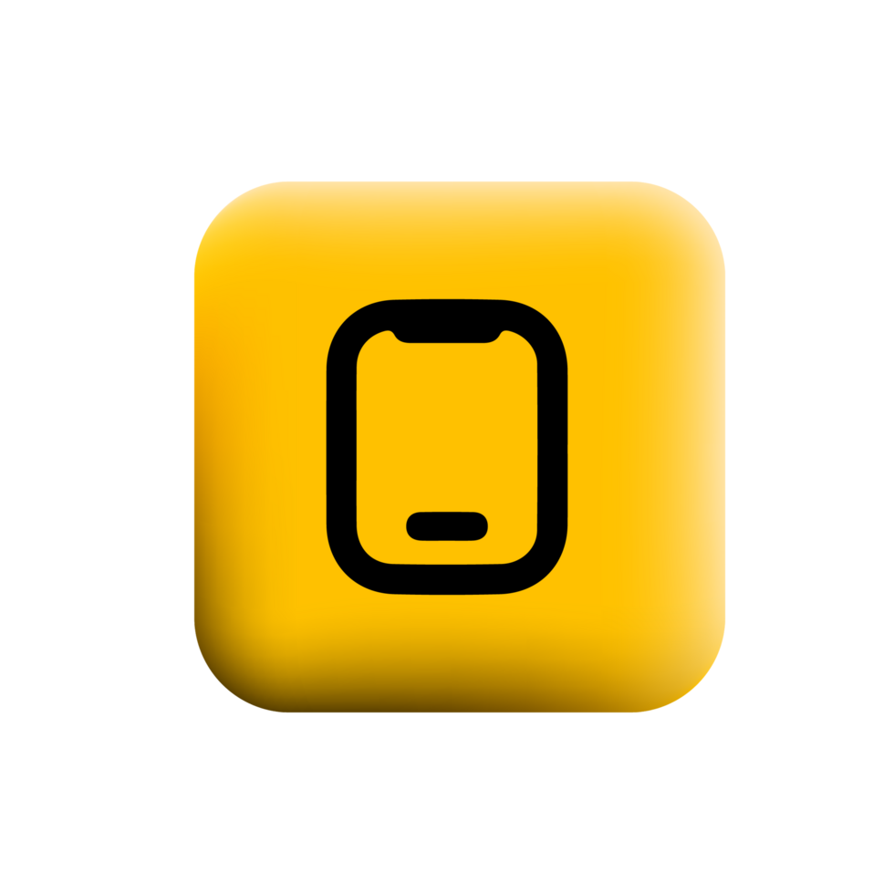 A yellow square with a black phone icon png