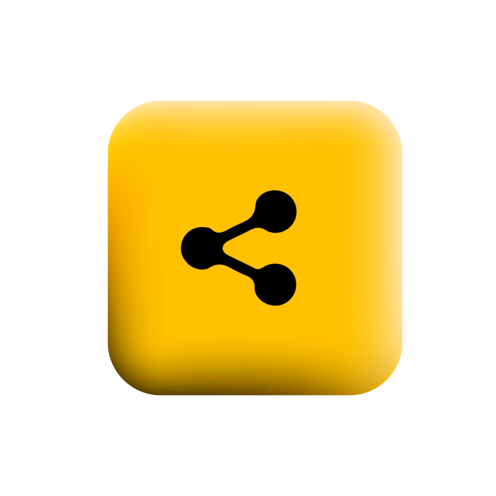 A yellow square button with two black circles png