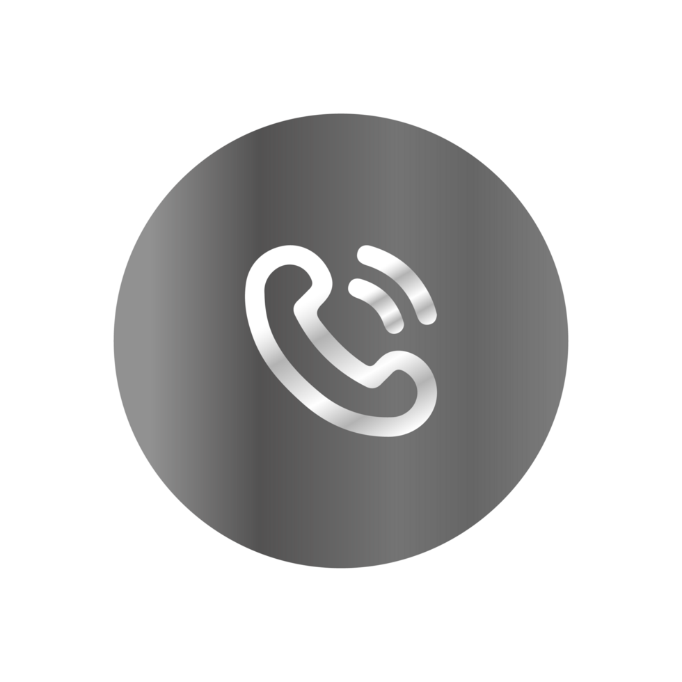A phone icon on a black background png