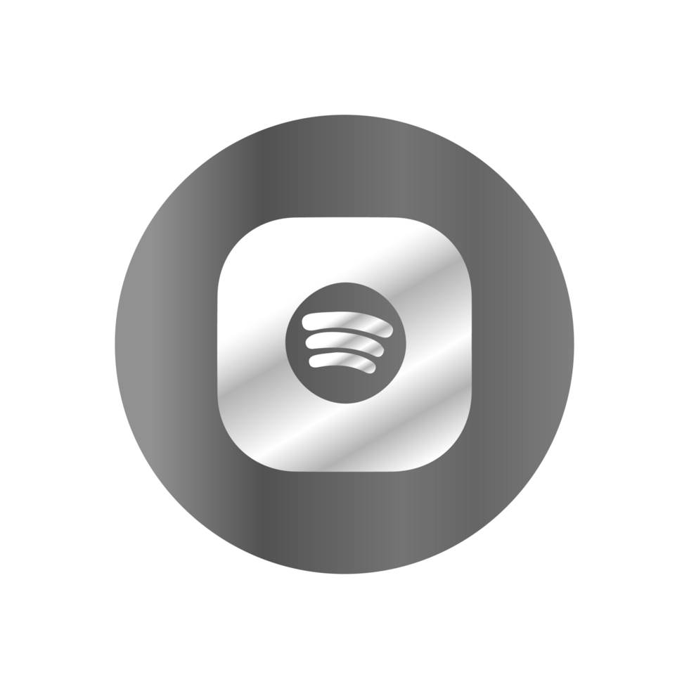 Spotify icon on black background png