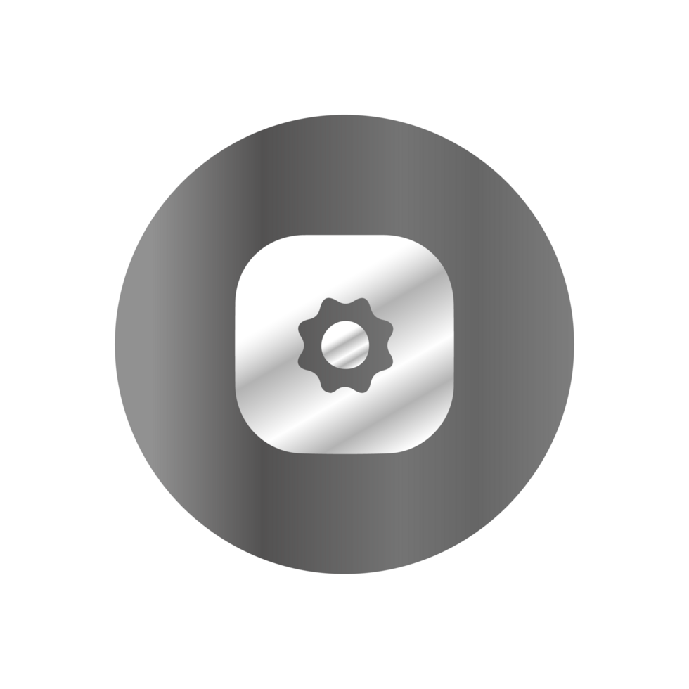 A button with a gear on it png