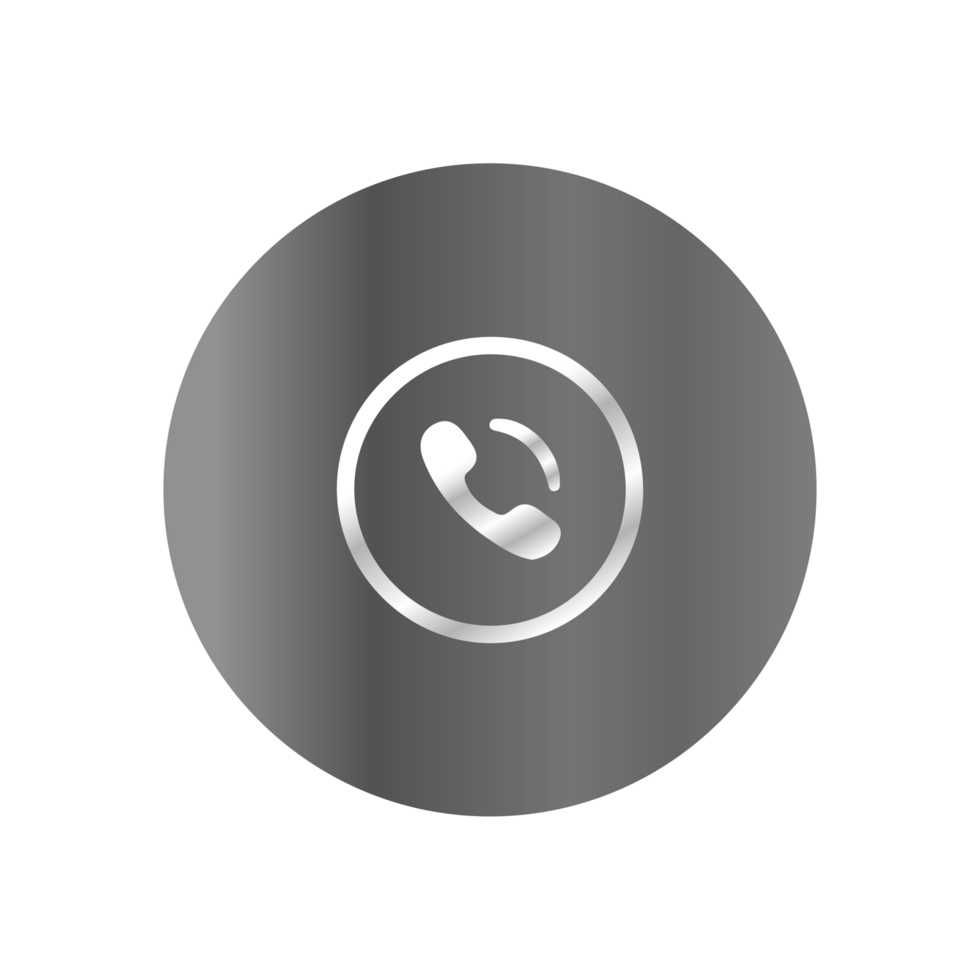 A phone icon on a black background png