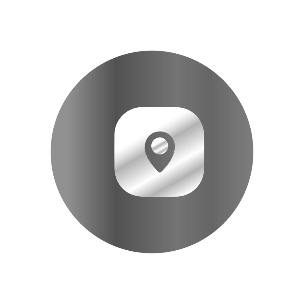 A white button with a pin on it png