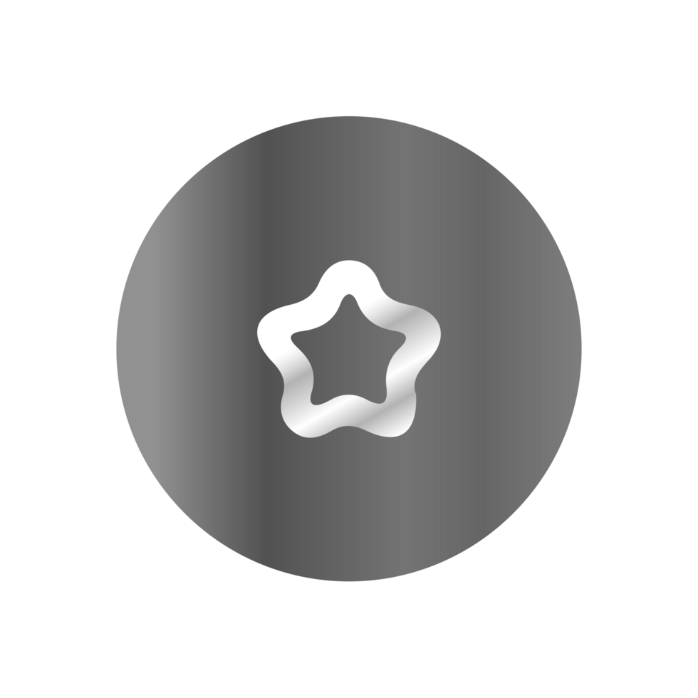 A star icon on a black background png