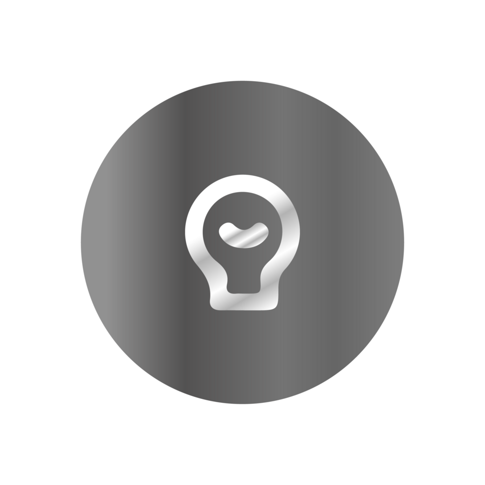 A light bulb icon on a black background png