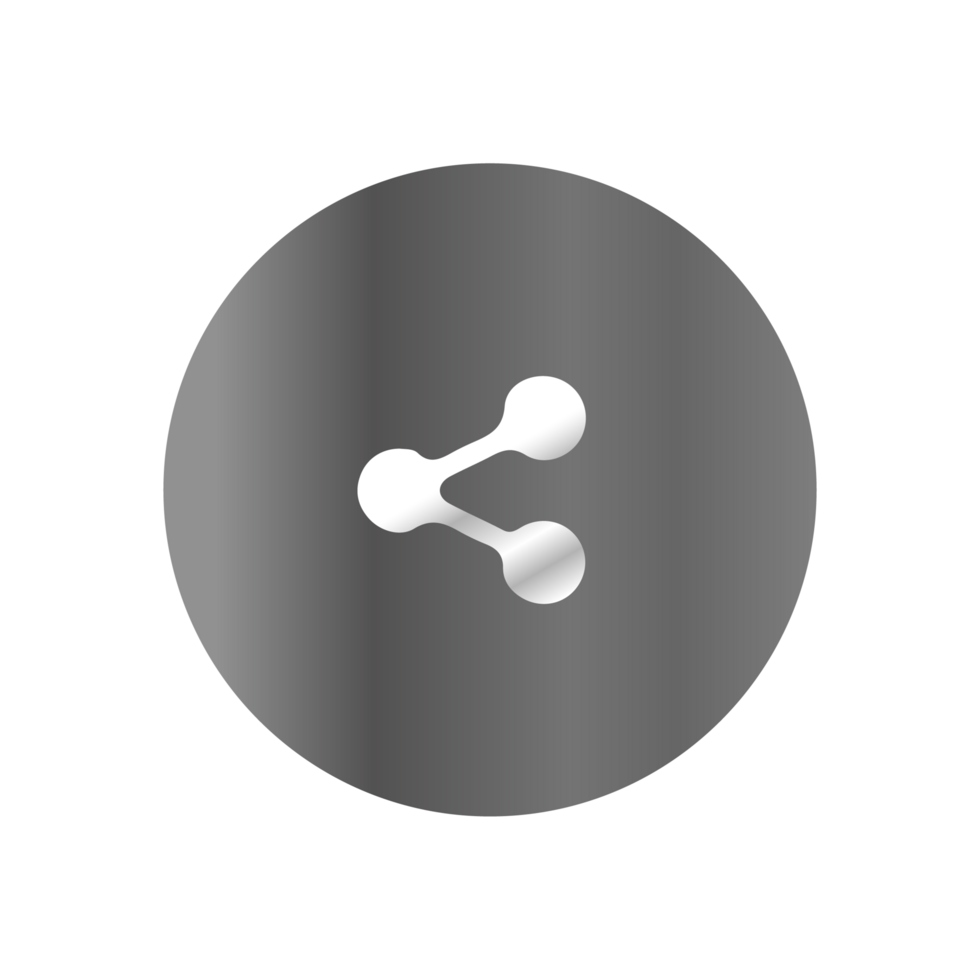 A white and gray button with two circles on it png
