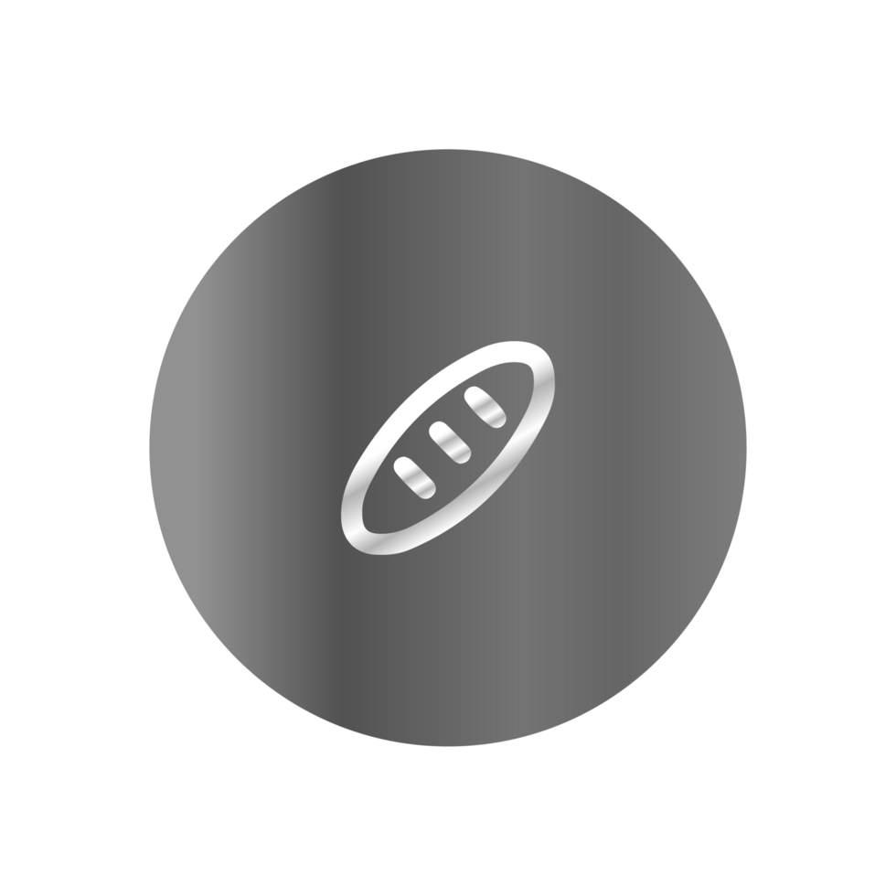 A black and white icon of a bread slice png