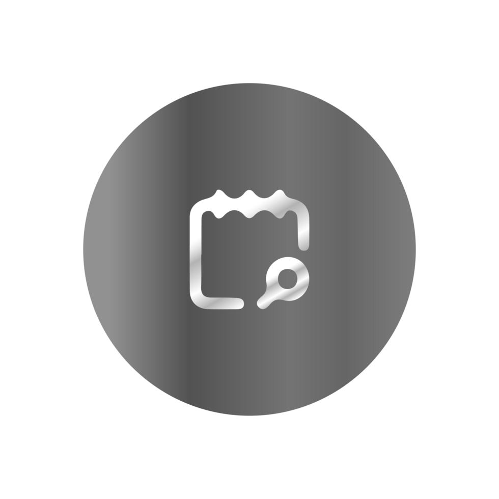 A black and white icon of a calendar png