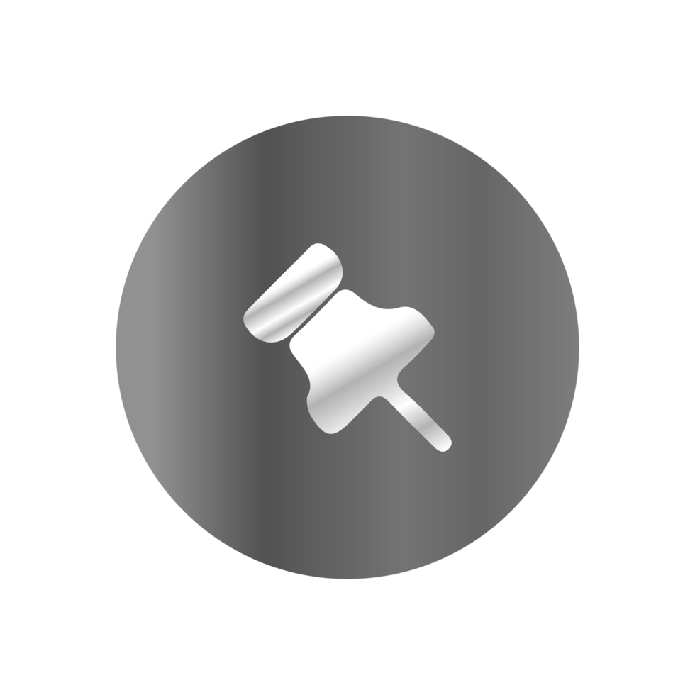 A white button with a hammer icon on a black background png