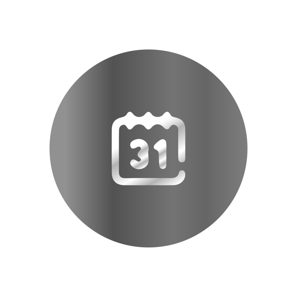 A calendar icon on a black background png