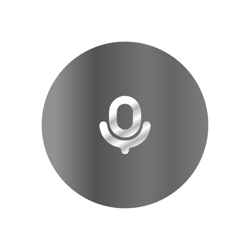A microphone icon on a black background png