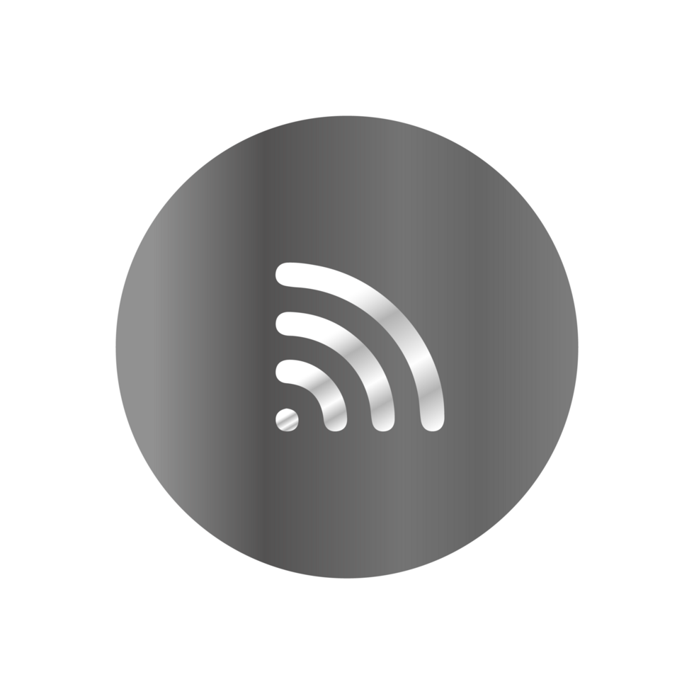 A wifi icon on a black background png