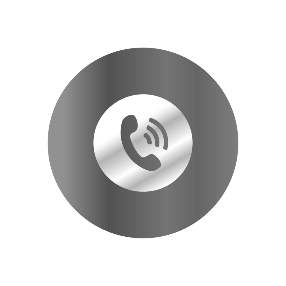 A phone icon on a black background png