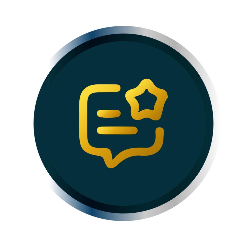 A gold star icon on a black background png