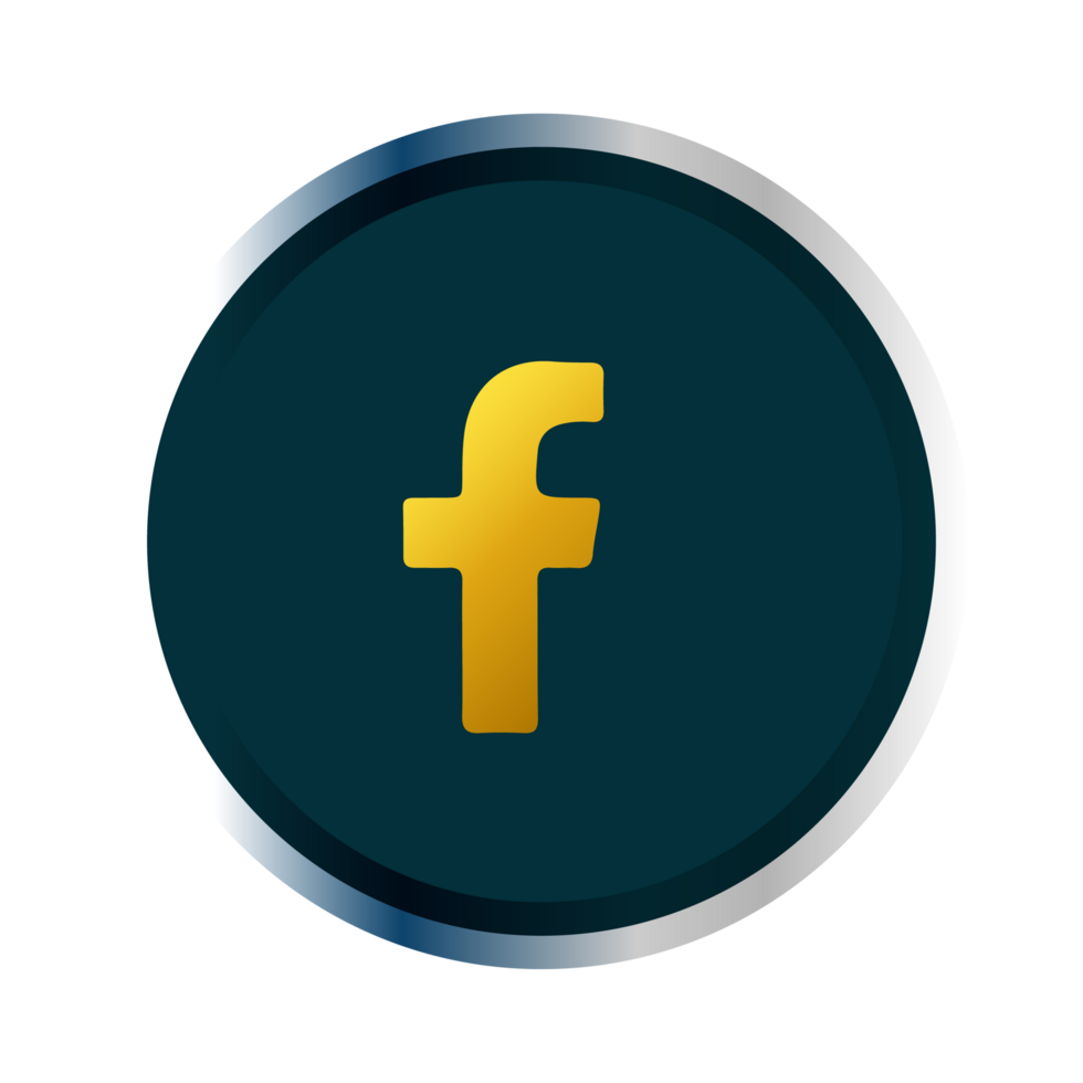 The facebook logo in a black circle png