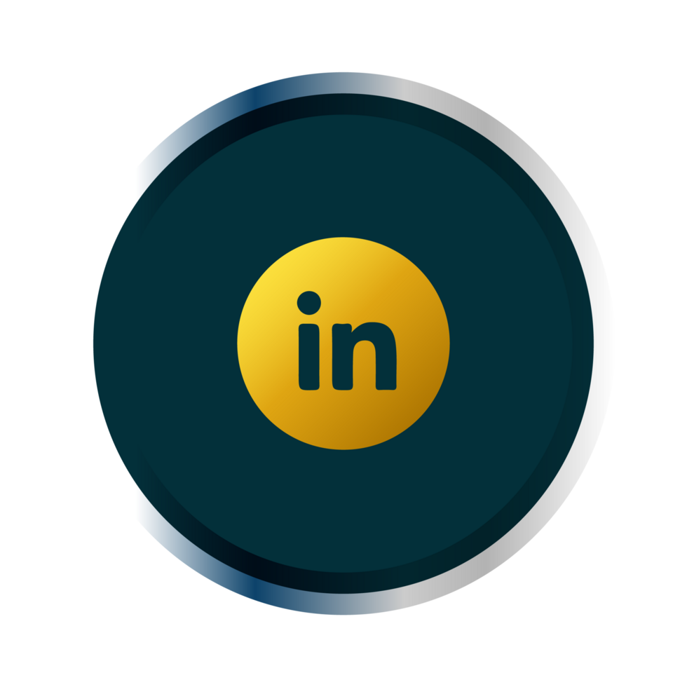Linkedin logo in a circle png