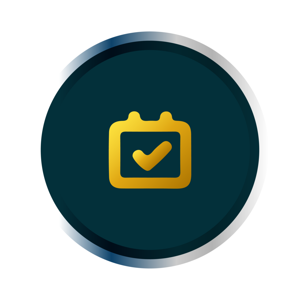 A check mark icon on a black background png