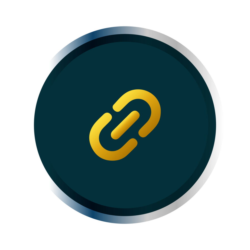 A link icon with a yellow and black background png