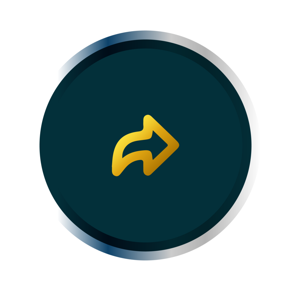 A circular button with a yellow arrow pointing to the left png