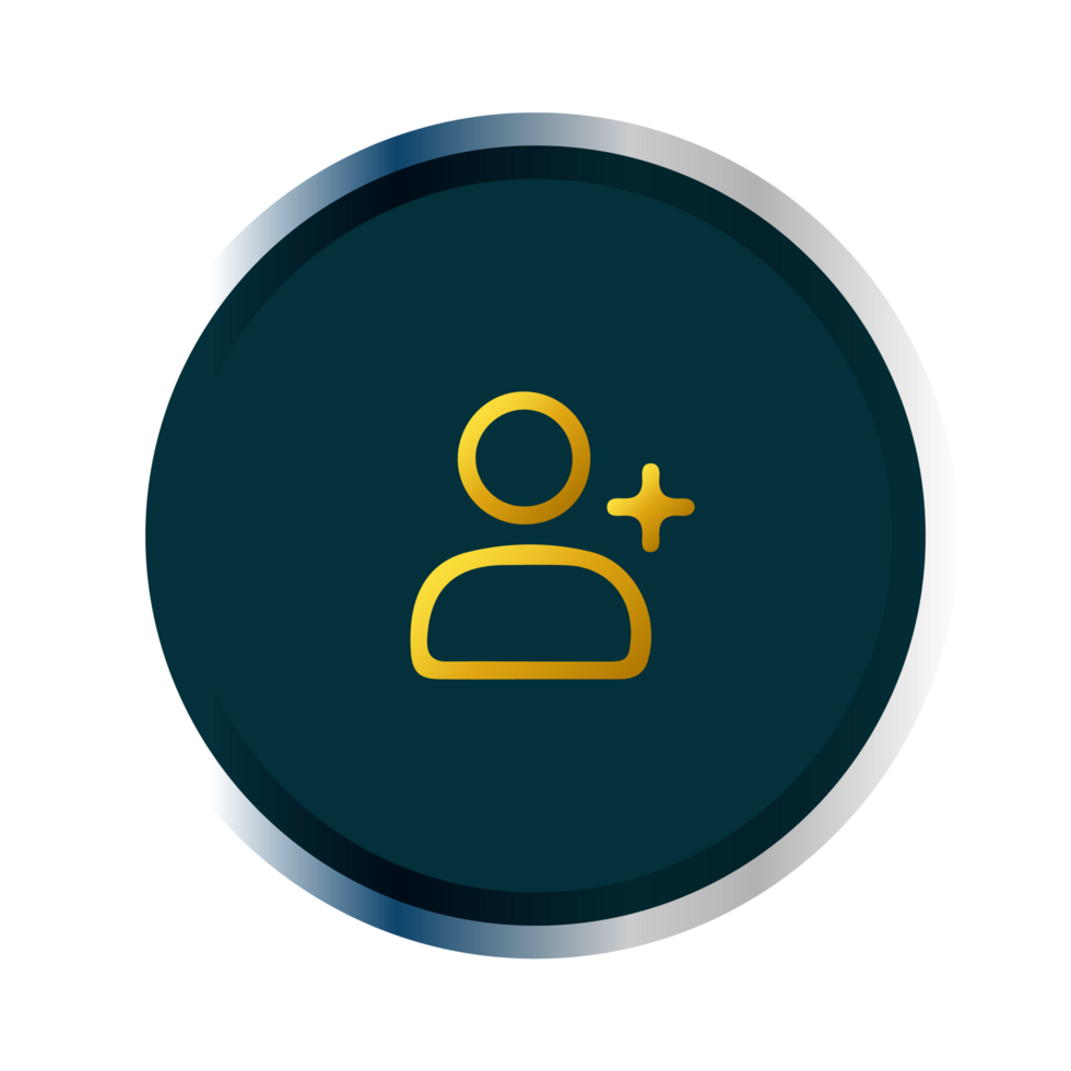 A person with a plus sign on a black background png