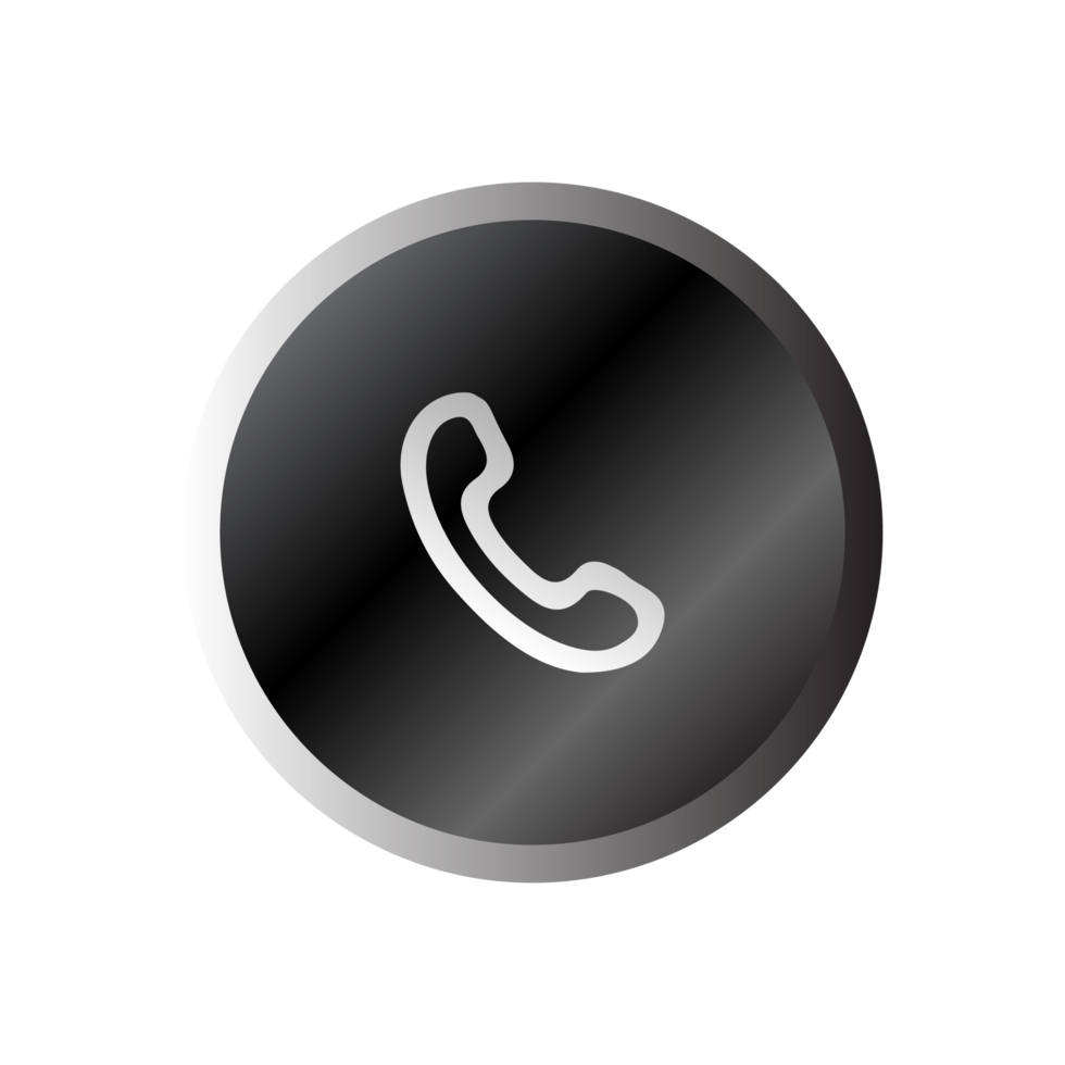 A phone icon on a black background png