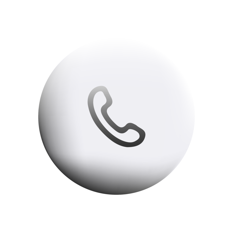 A white phone icon on a black background png