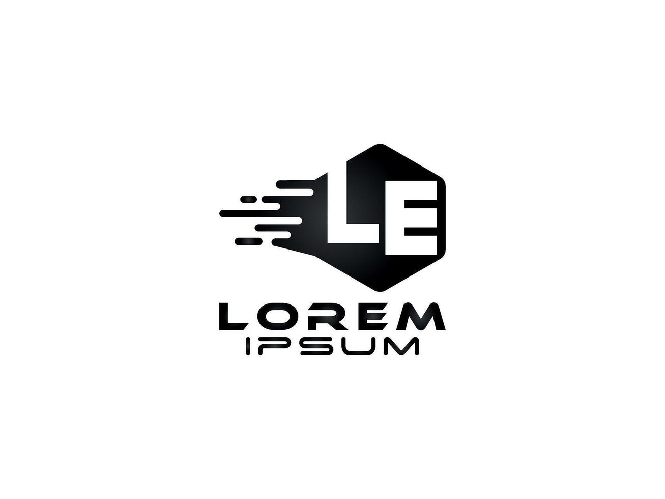 Modern Speed-Inspired Logo, Logistic Logo with Bold Typography and Dynamic Elements vector
