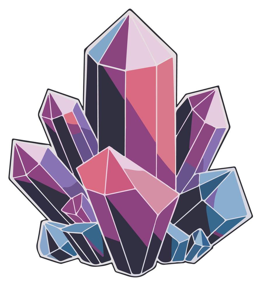 sticker Dimond crystal vector