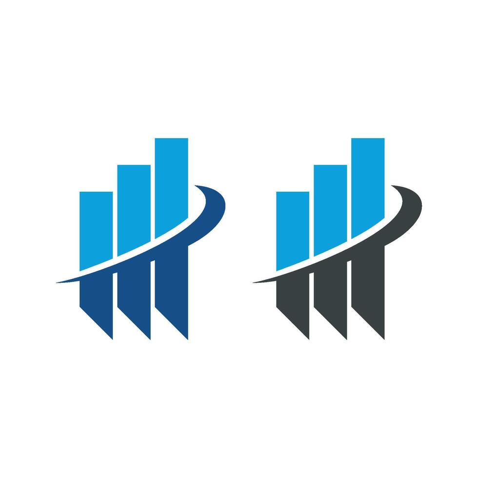 Stock Exchange Finance and Advisory Swoosh Logo Template Illustration Design. EPS 10. vector