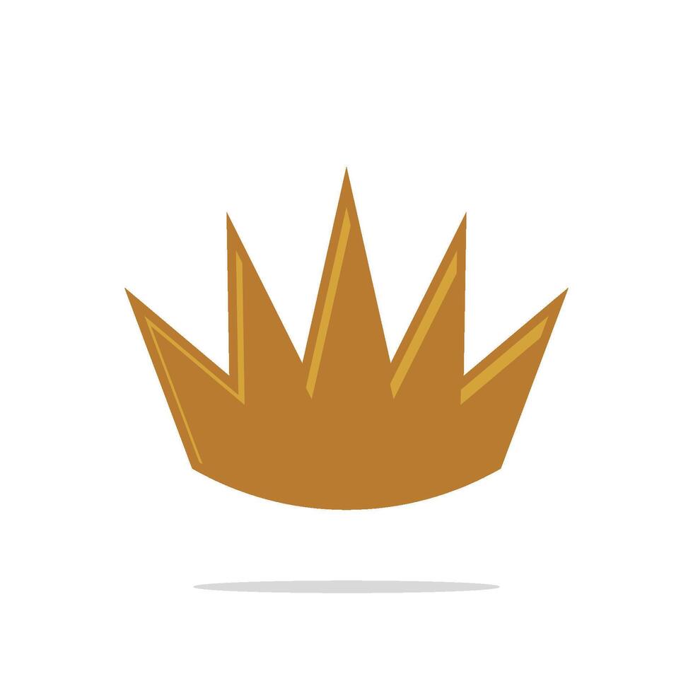 Gold Crown Logo Template Illustration Design. EPS 10. vector