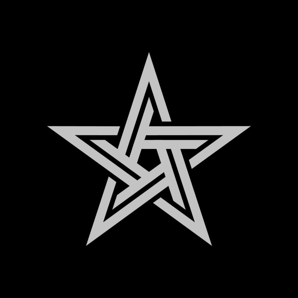 Silver Star Logo Template Illustration Design. EPS 10. vector