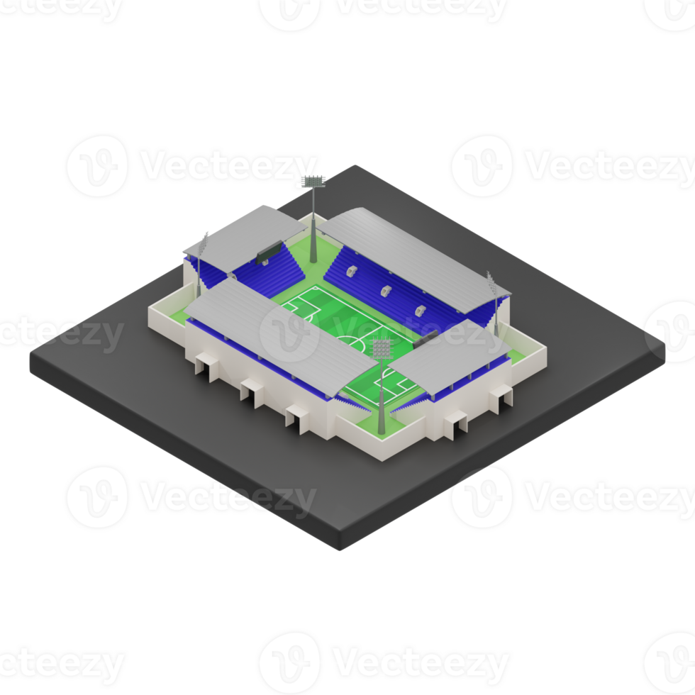 3d rendering of football stadium illustration png