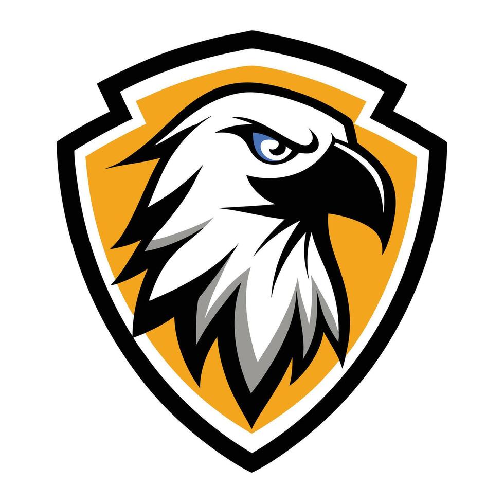 eagle shield emblem vector
