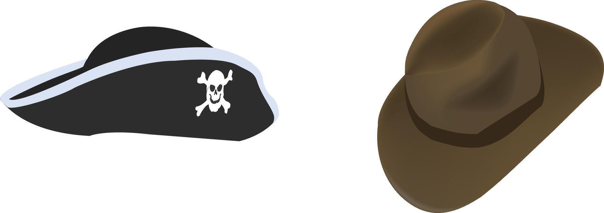 A pirate hat and a pirate hat vector
